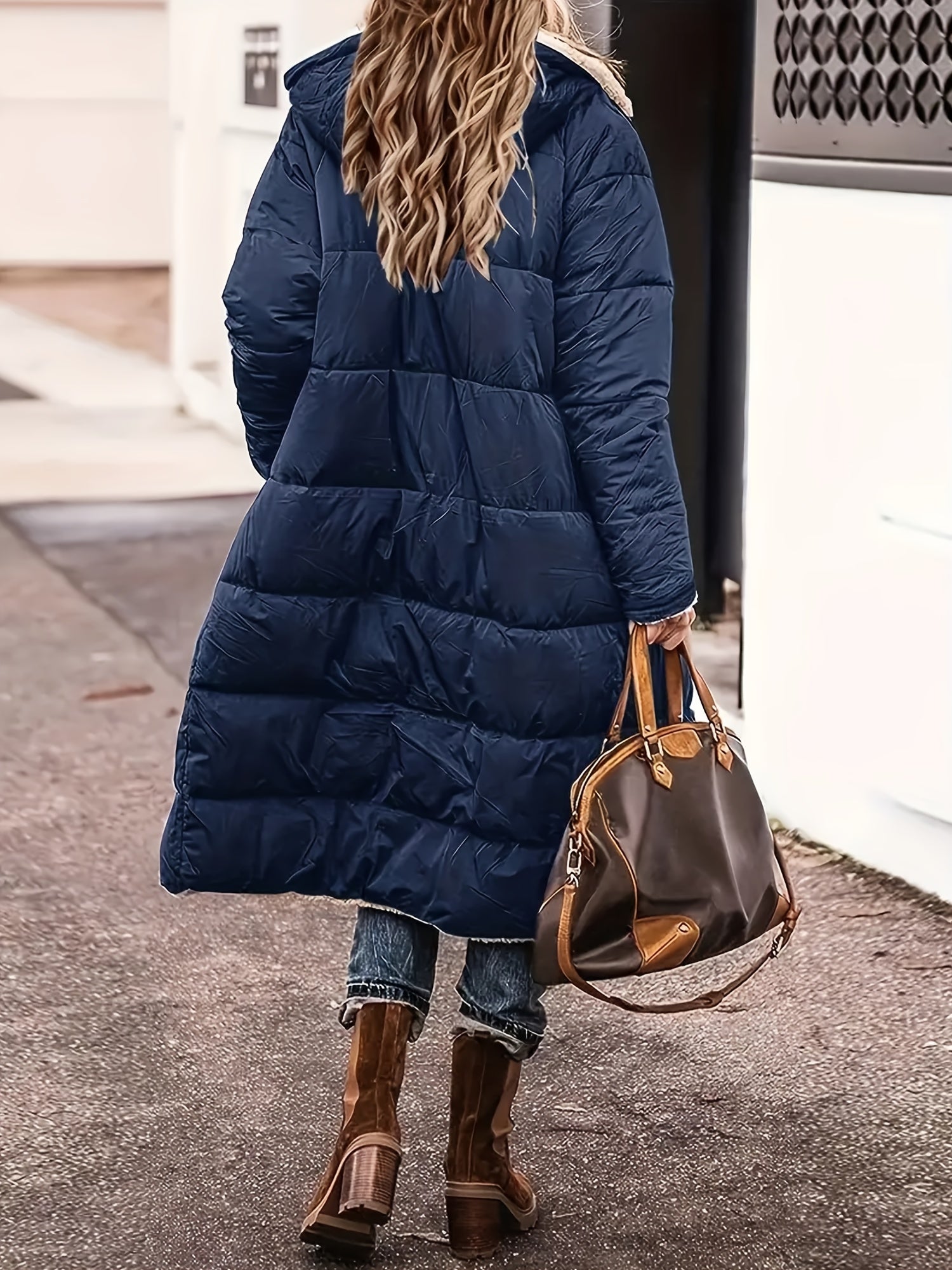 Knee Length Winter Coat | Padded Winter Coat | Bellagio Moda