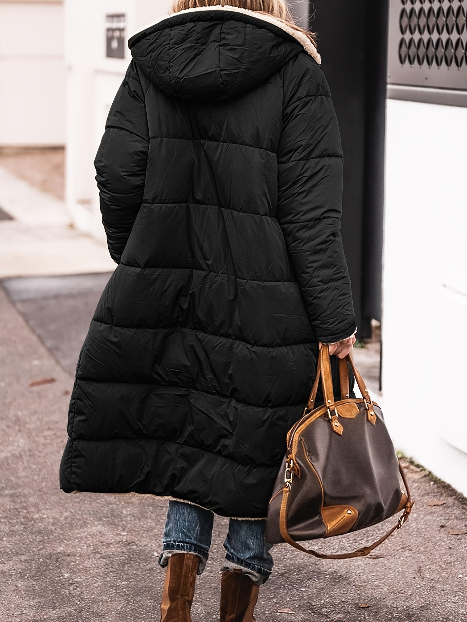 Knee Length Winter Coat | Padded Winter Coat | Bellagio Moda