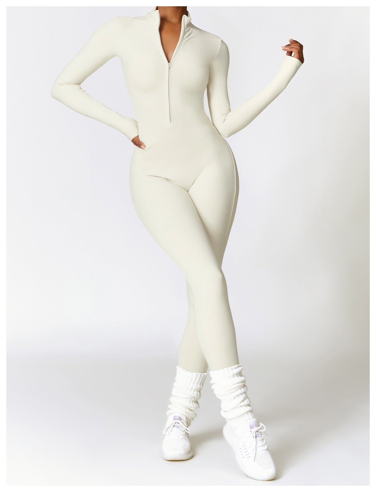 Women's Long Sleeve Jumpsuit | Bellagio Moda