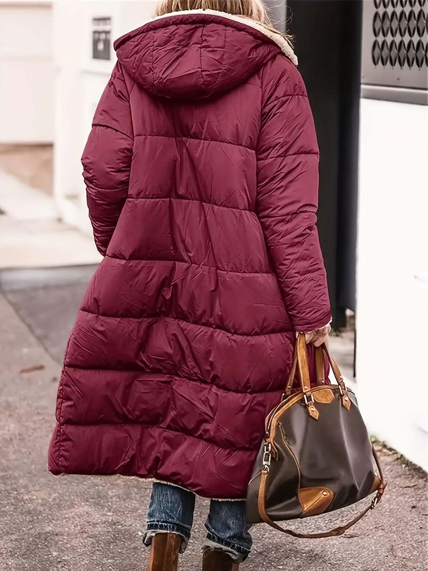 Knee Length Winter Coat | Padded Winter Coat | Bellagio Moda