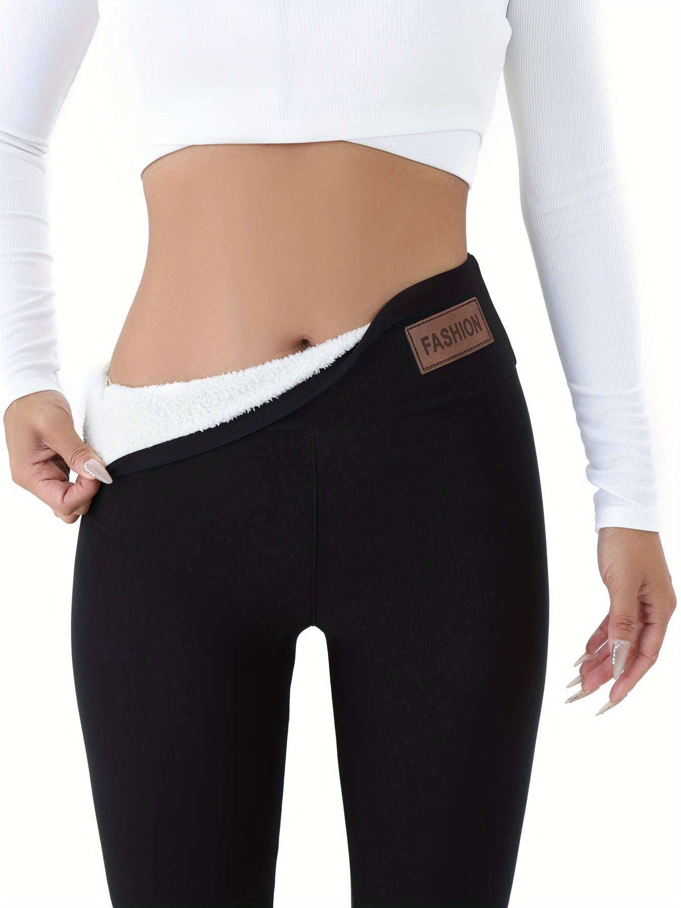 Lana | Cozy Fleece-Lined Leggings – Warm and Stretchy Activewear for Autumn & Winter