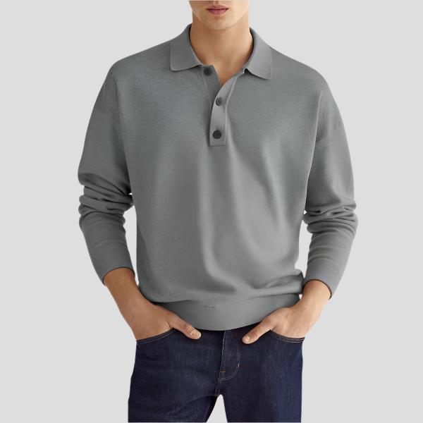 Edge long sleeve polo