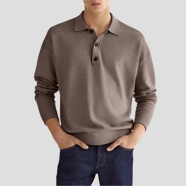 Edge long sleeve polo