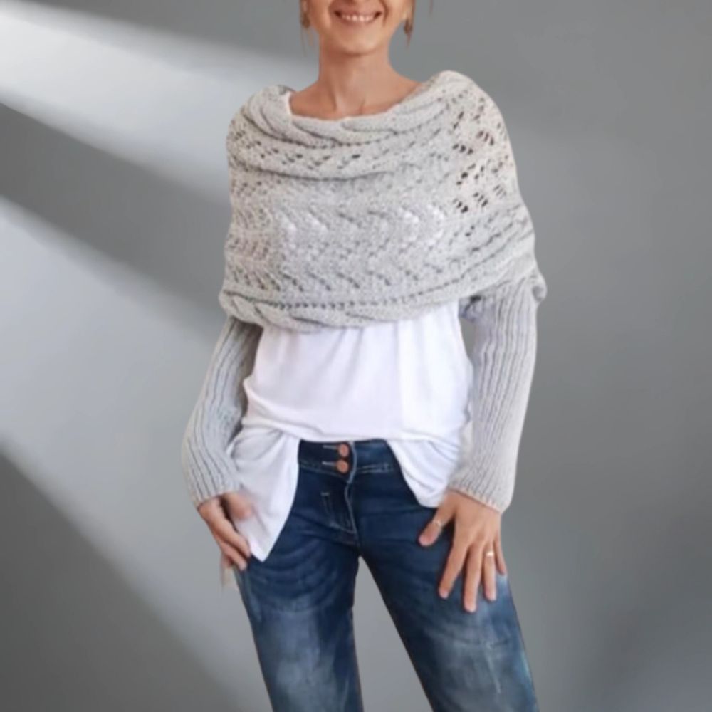 Bibi - Comfortable knitted women's scarf