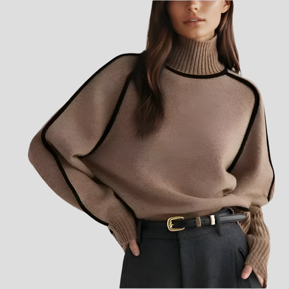 Brenda High-Neck Fashion Sweater