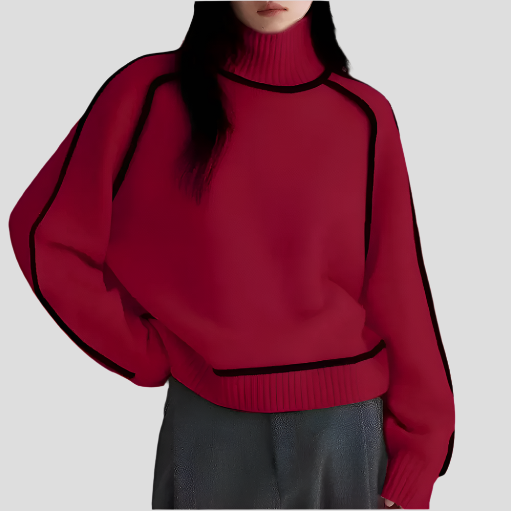 Brenda High-Neck Fashion Sweater