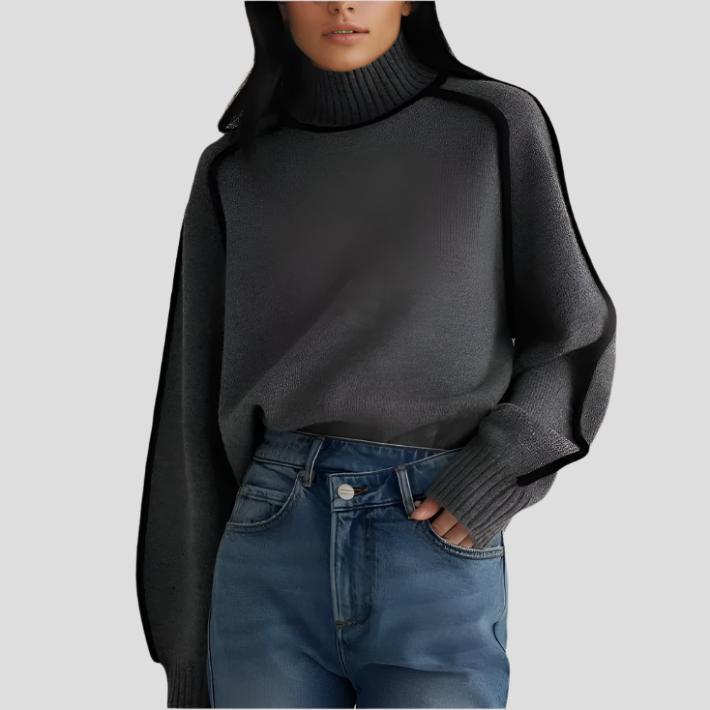 Brenda High-Neck Fashion Sweater