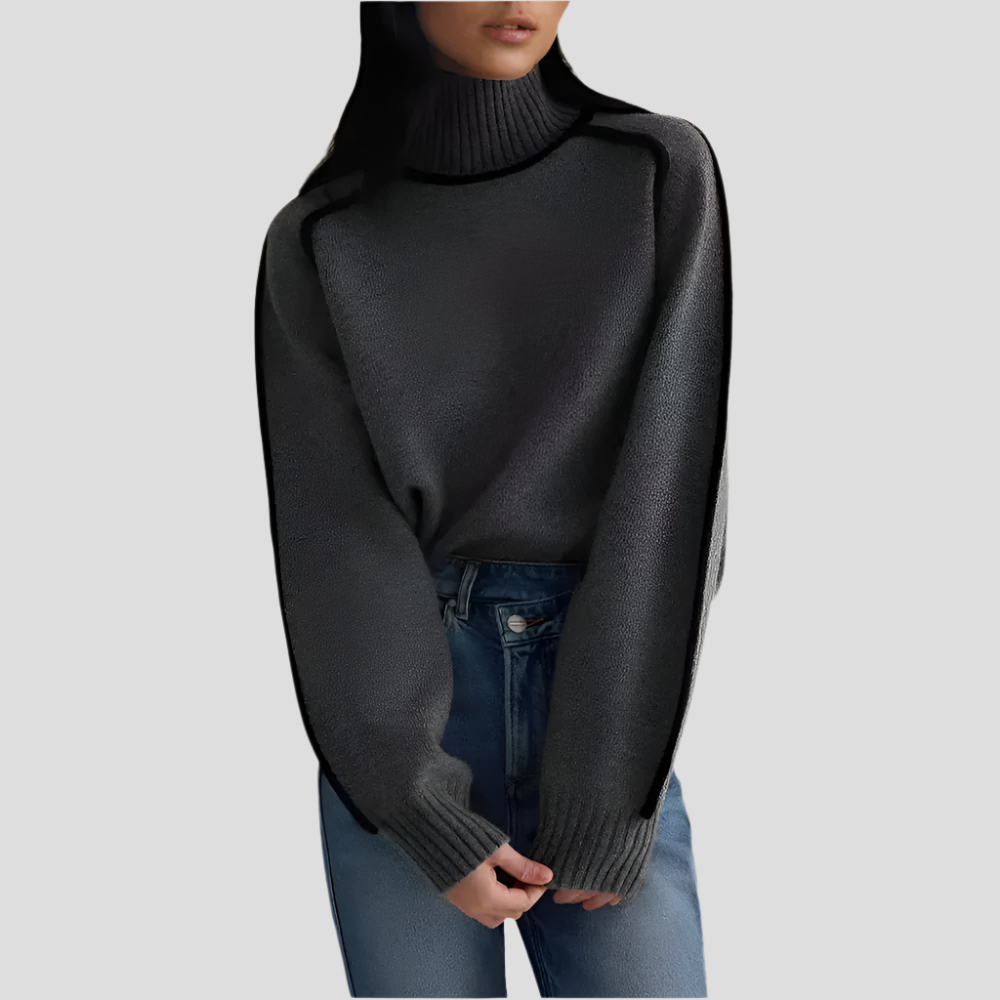 Brenda High-Neck Fashion Sweater