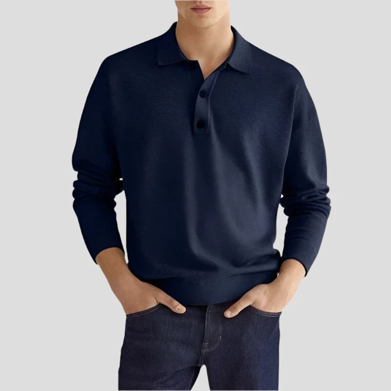 Edge long sleeve polo