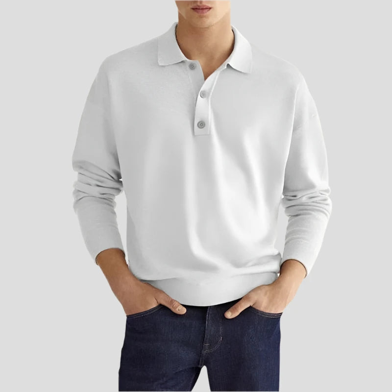 Edge long sleeve polo