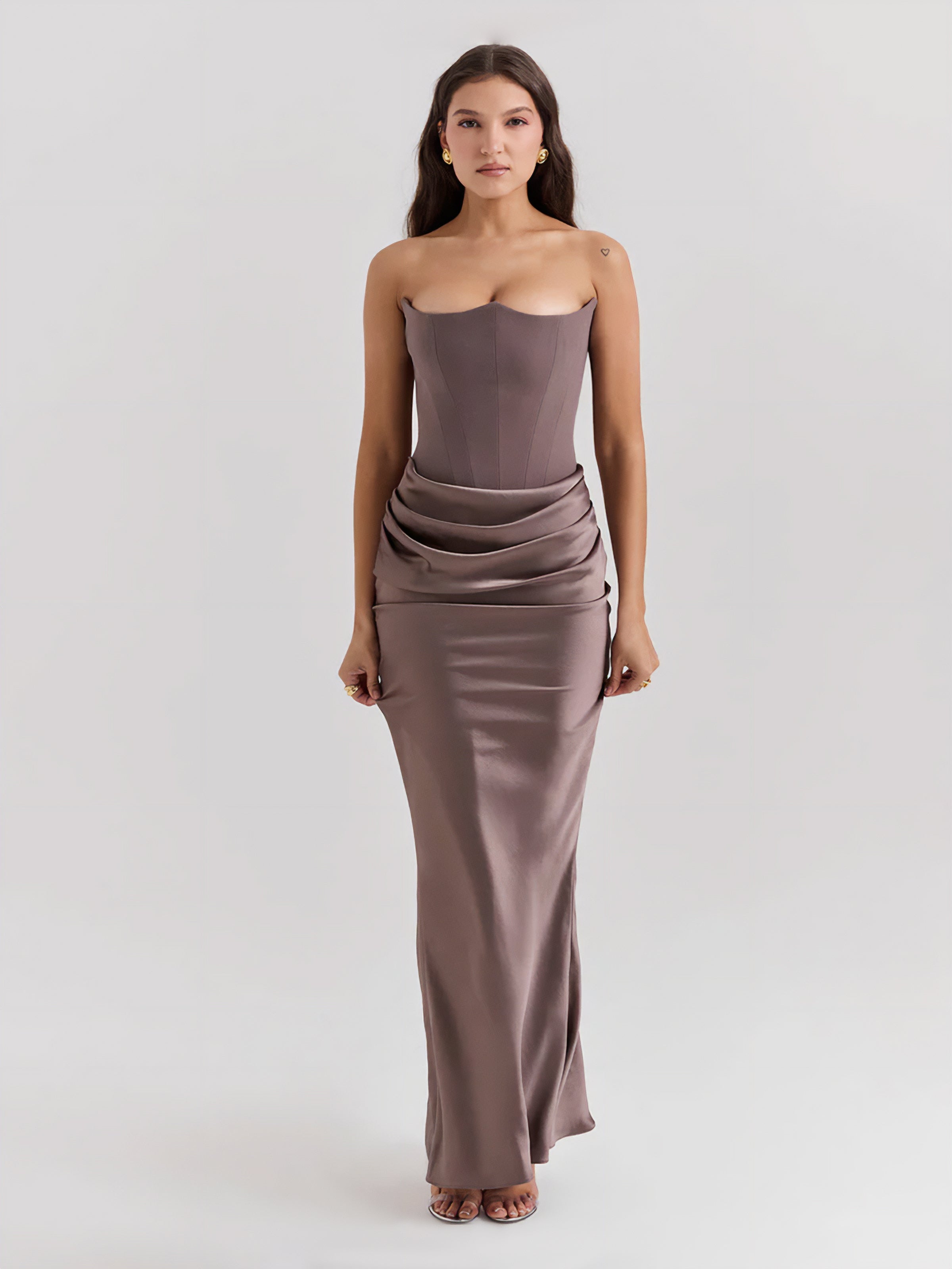 Women's Maxi Dress | Strapless Maxi Dress | Bellagio Moda