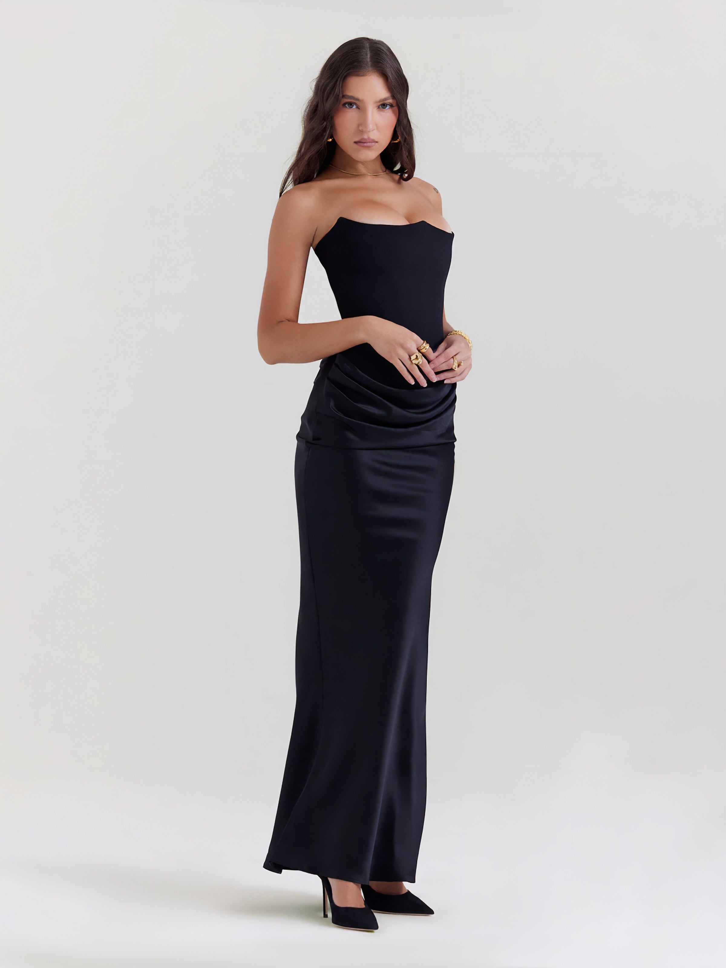 Women's Maxi Dress | Strapless Maxi Dress | Bellagio Moda