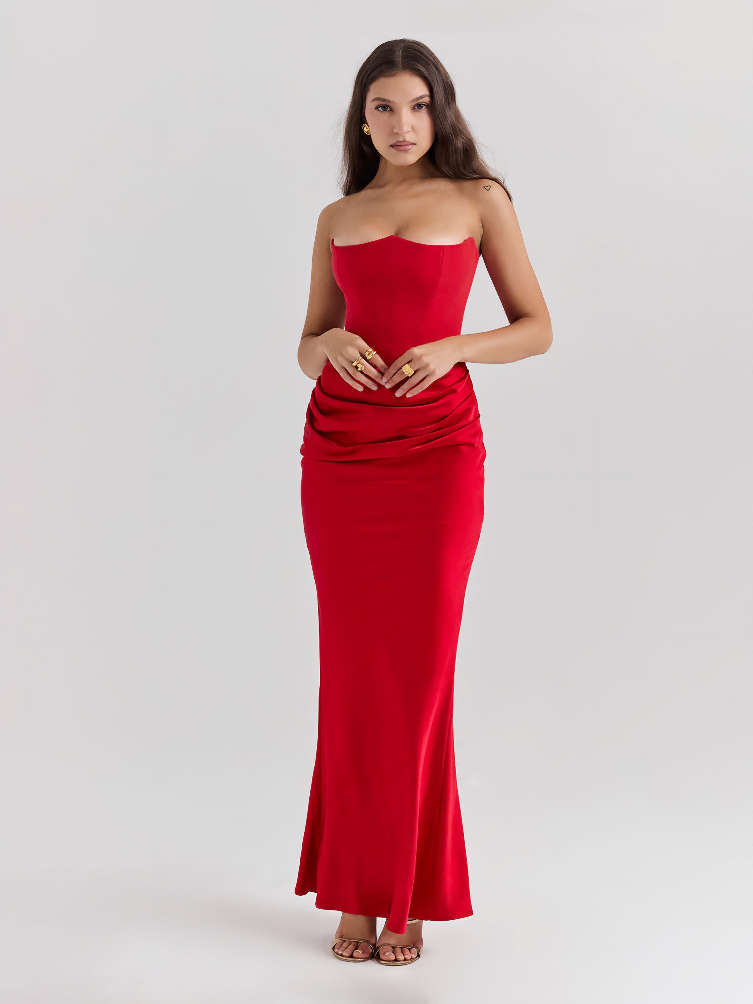 Women's Maxi Dress | Strapless Maxi Dress | Bellagio Moda