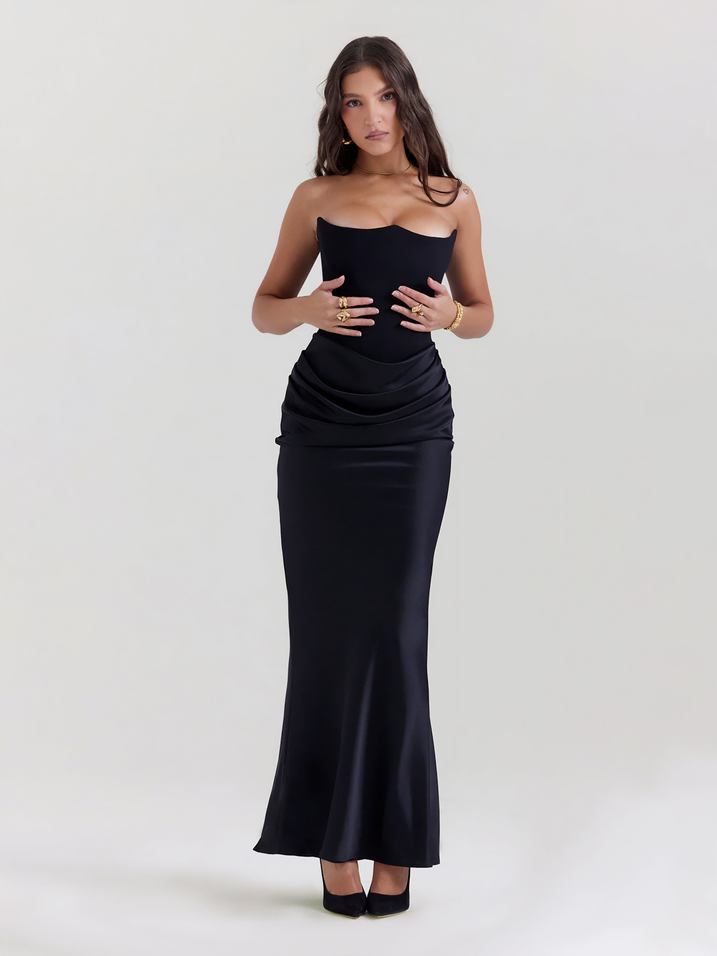 Women's Maxi Dress | Strapless Maxi Dress | Bellagio Moda