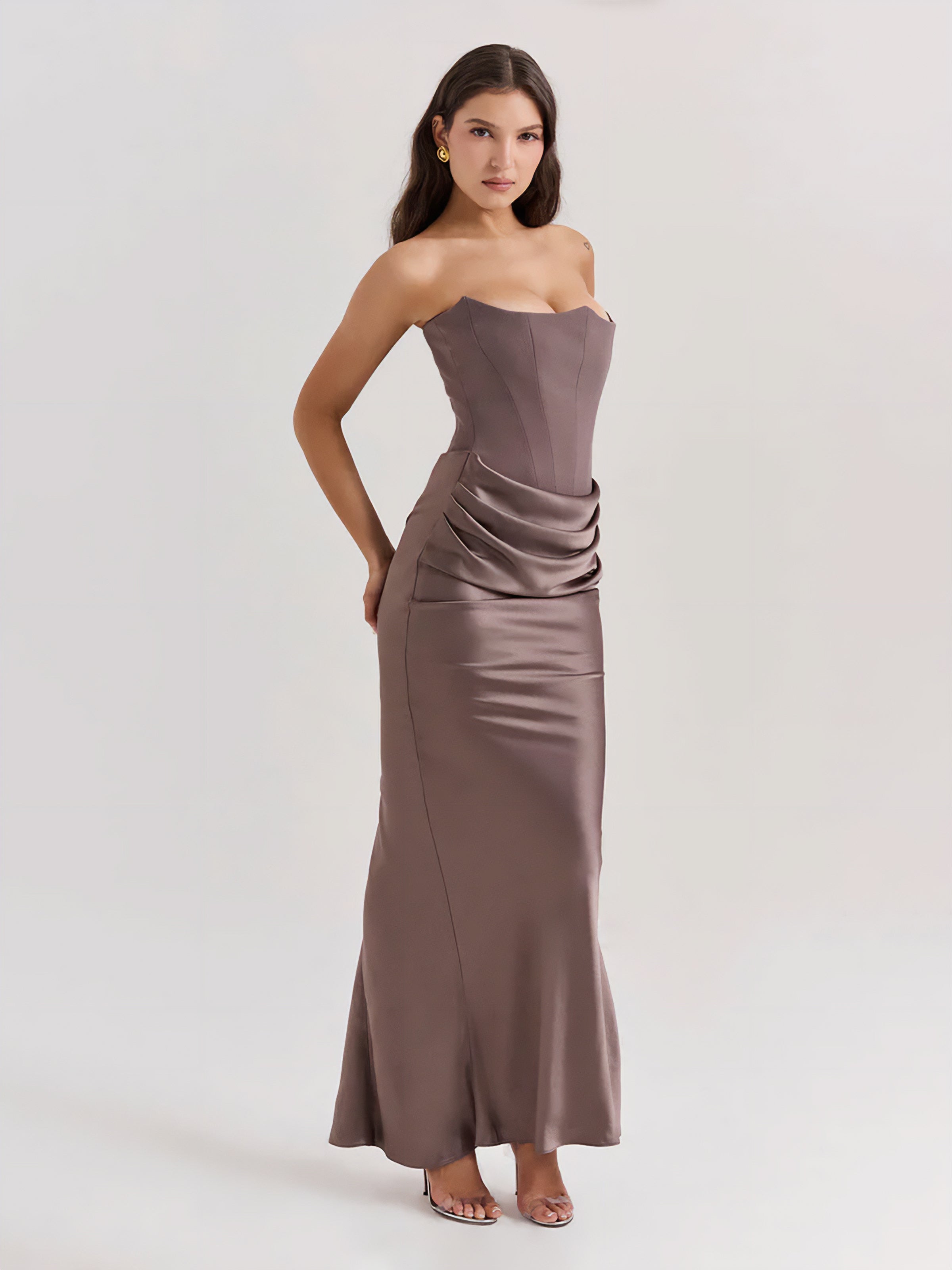 Women's Maxi Dress | Strapless Maxi Dress | Bellagio Moda