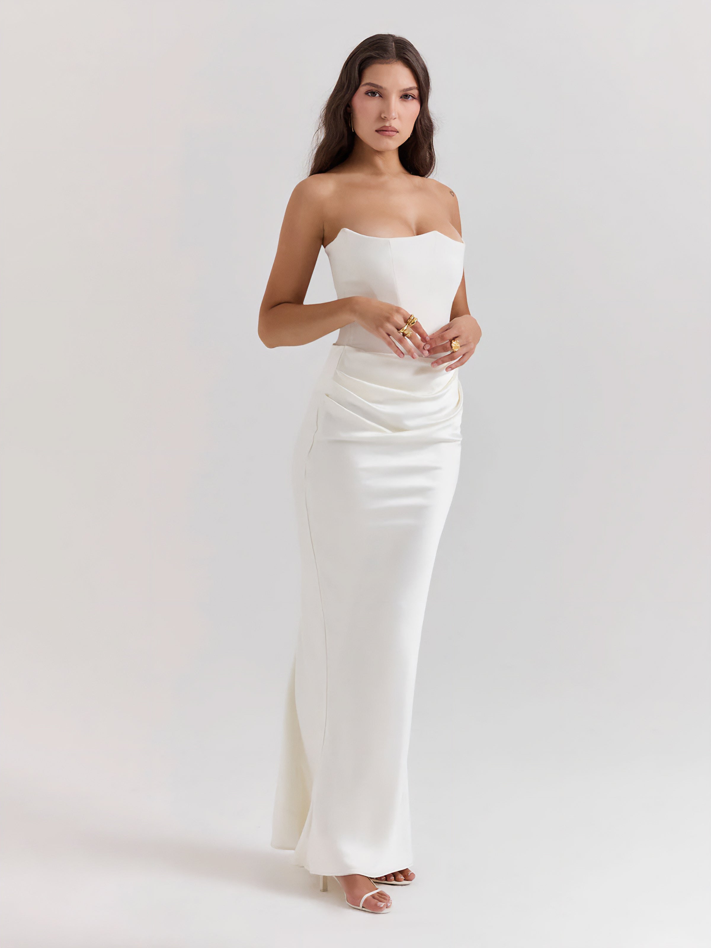 Women's Maxi Dress | Strapless Maxi Dress | Bellagio Moda