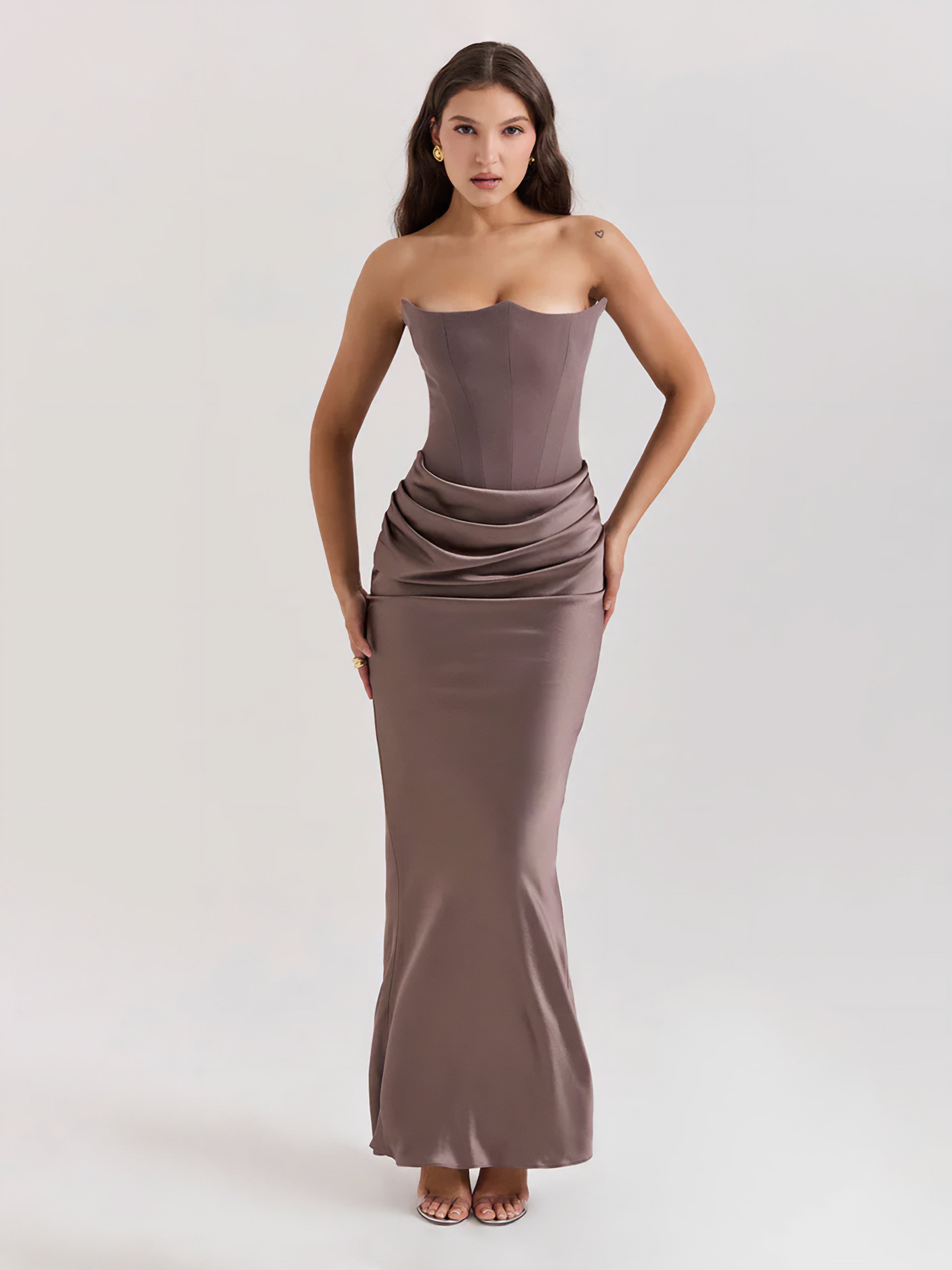 Women's Maxi Dress | Strapless Maxi Dress | Bellagio Moda