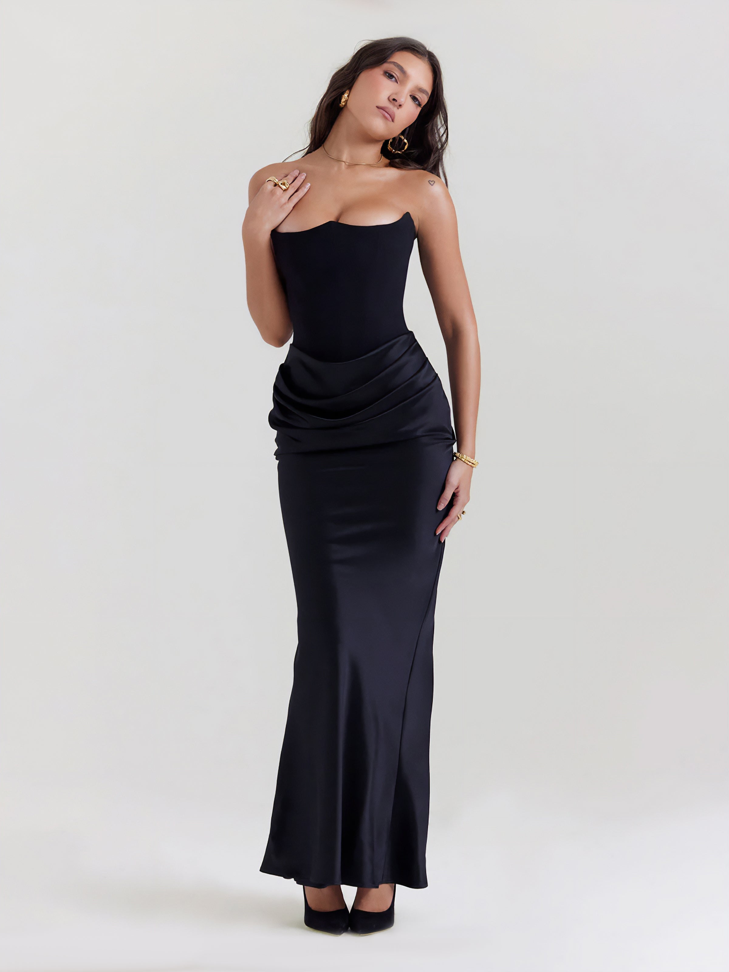 Women's Maxi Dress | Strapless Maxi Dress | Bellagio Moda