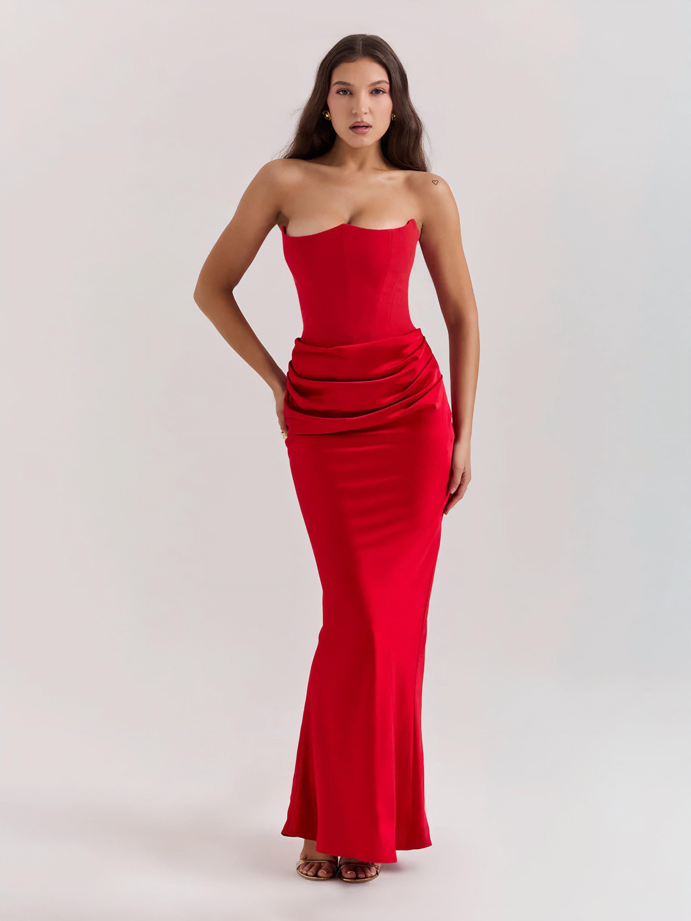 Women's Maxi Dress | Strapless Maxi Dress | Bellagio Moda