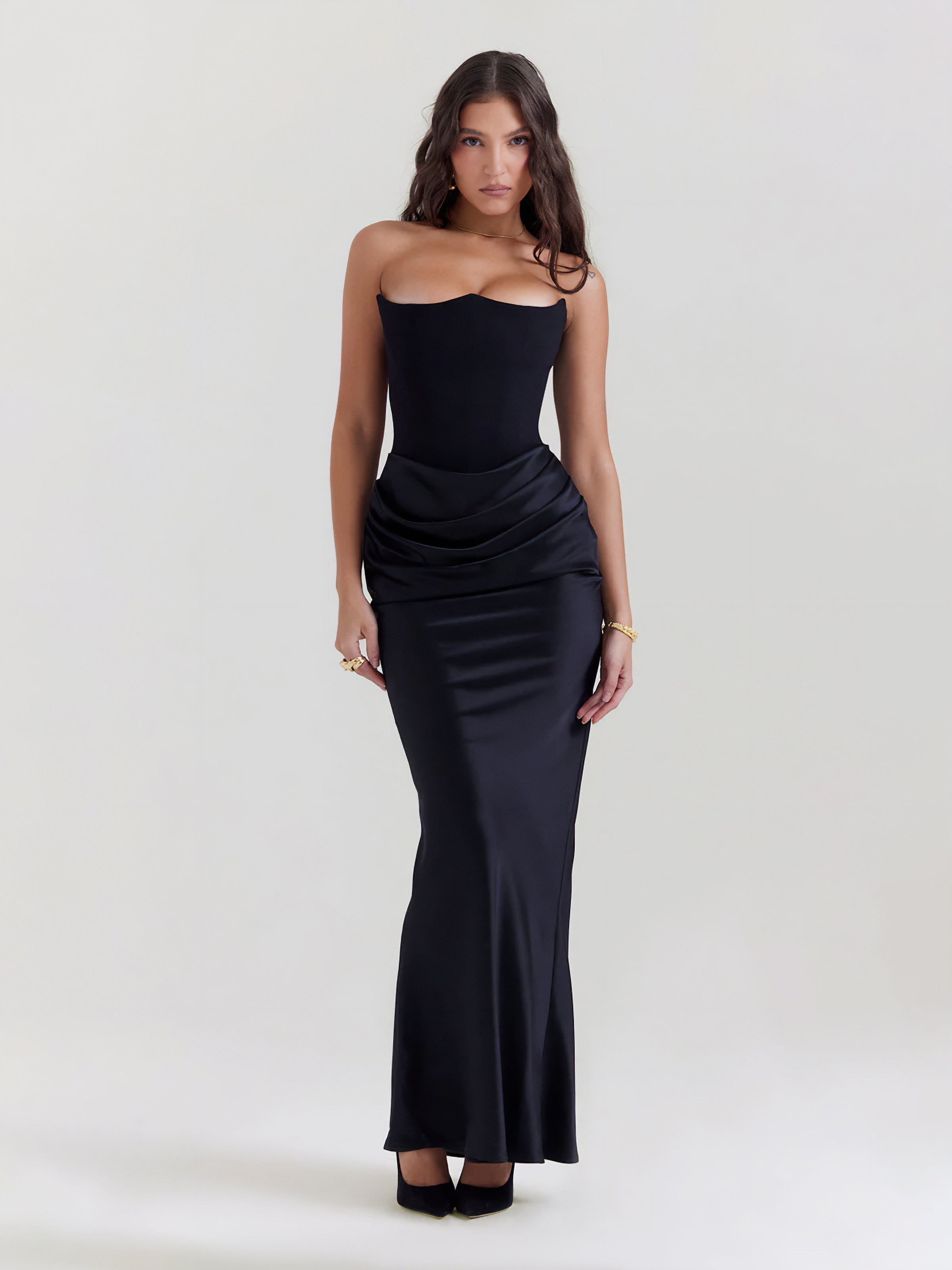 Women's Maxi Dress | Strapless Maxi Dress | Bellagio Moda