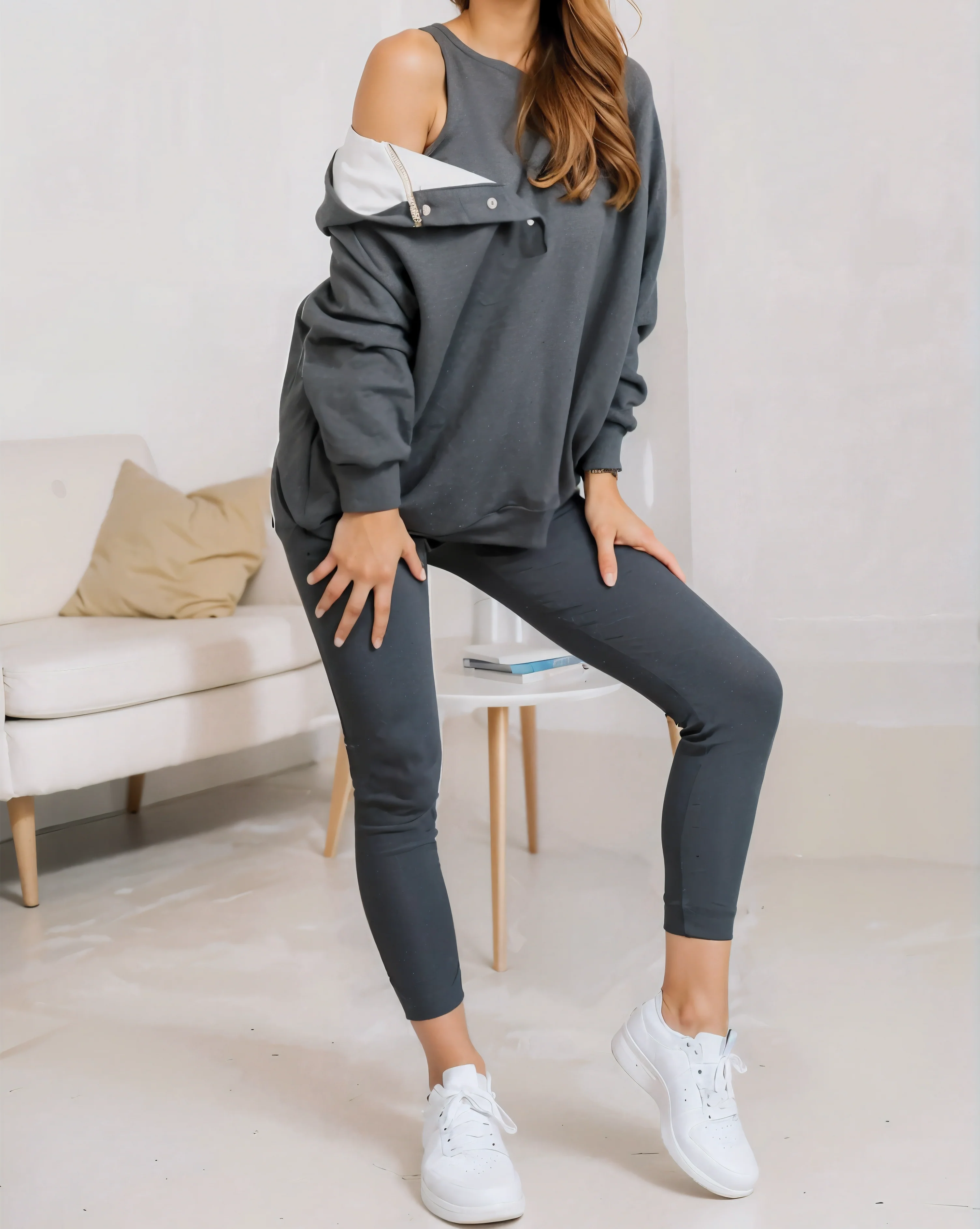 Oversized Pullover Hoodie | Oversized Snap Fit Hoodie | Bellagio Moda