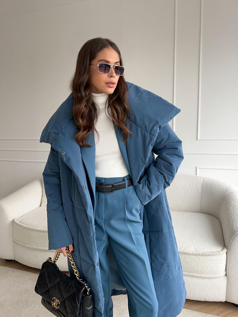 Women's Long Coats | Elegant Quilted Coat | Bellagio Moda