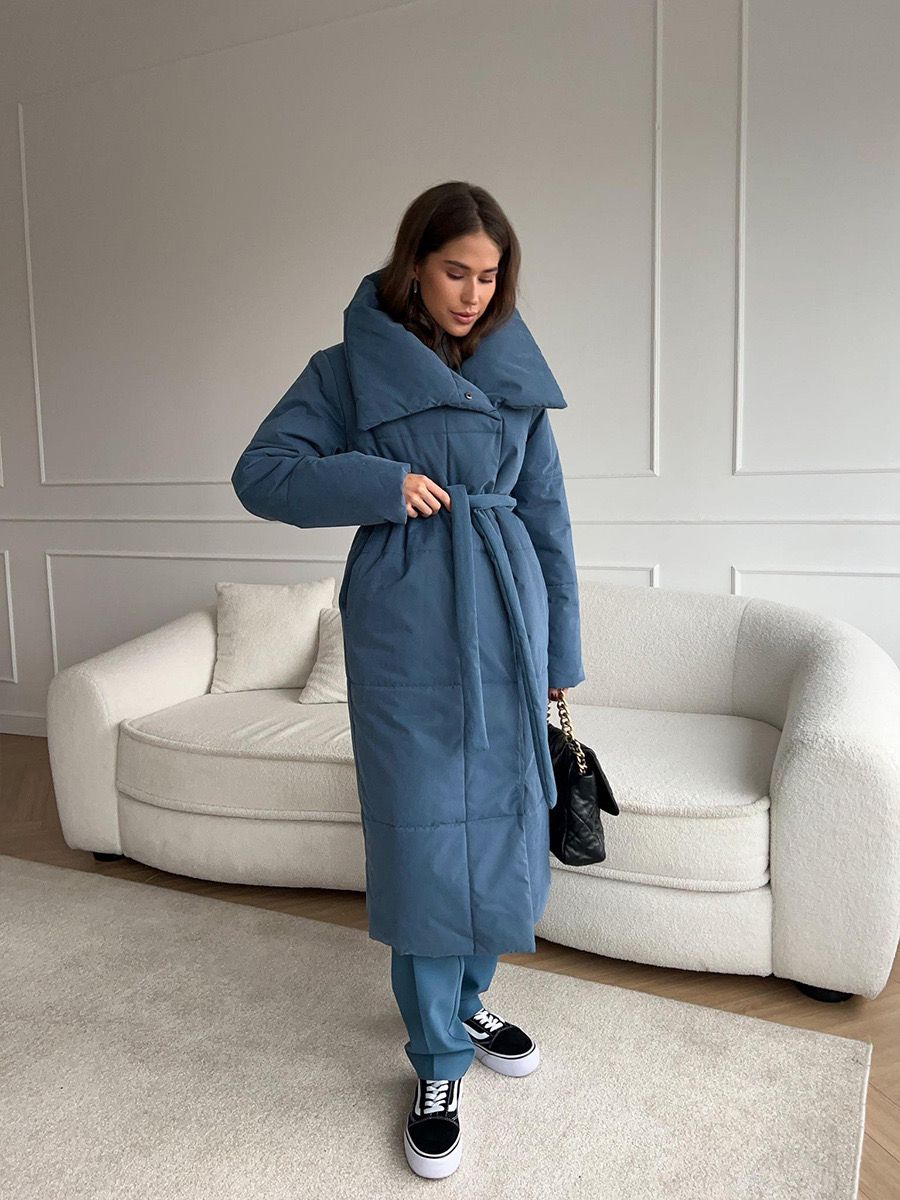 Women's Long Coats | Elegant Quilted Coat | Bellagio Moda