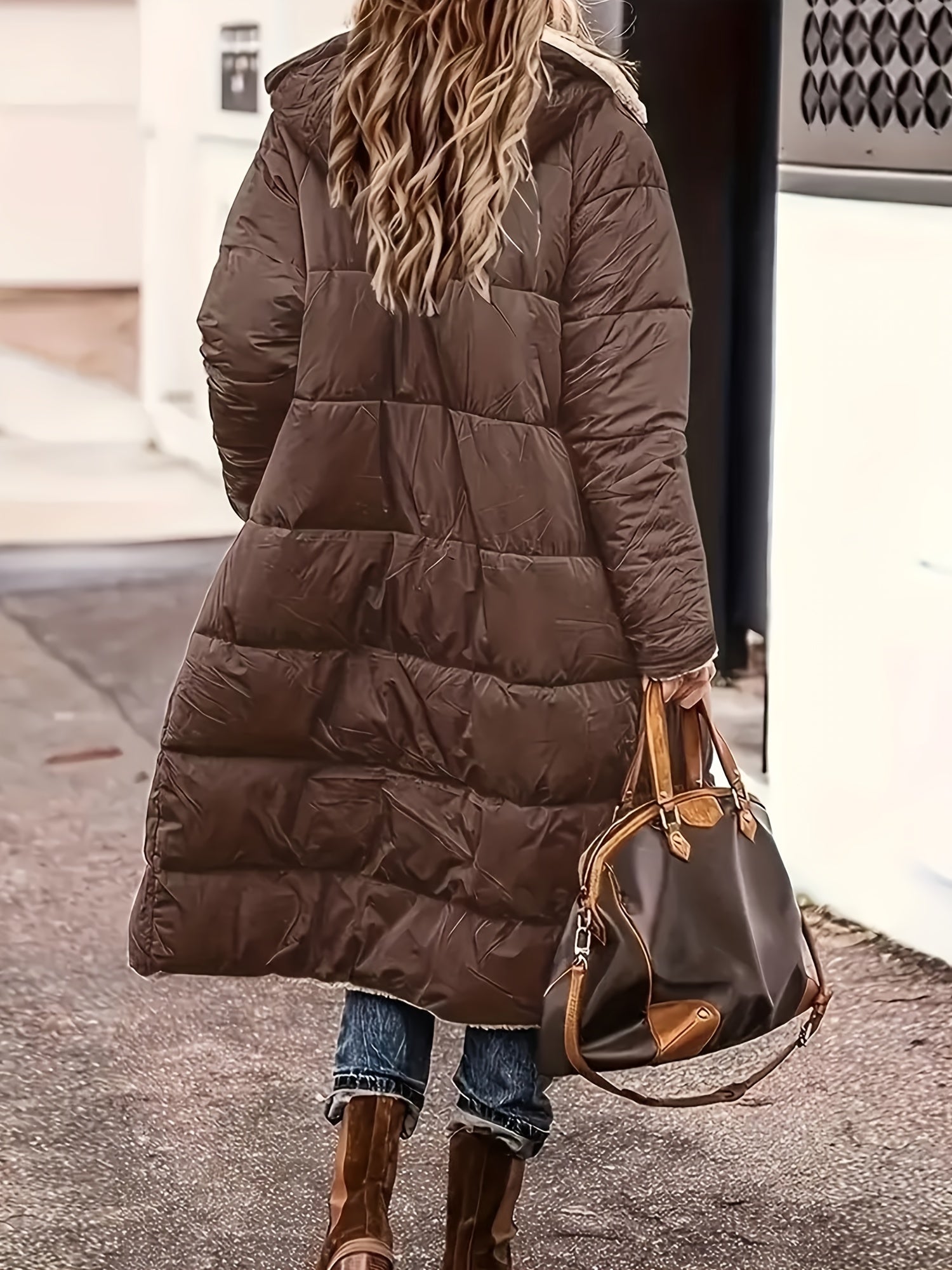 Knee Length Winter Coat | Padded Winter Coat | Bellagio Moda