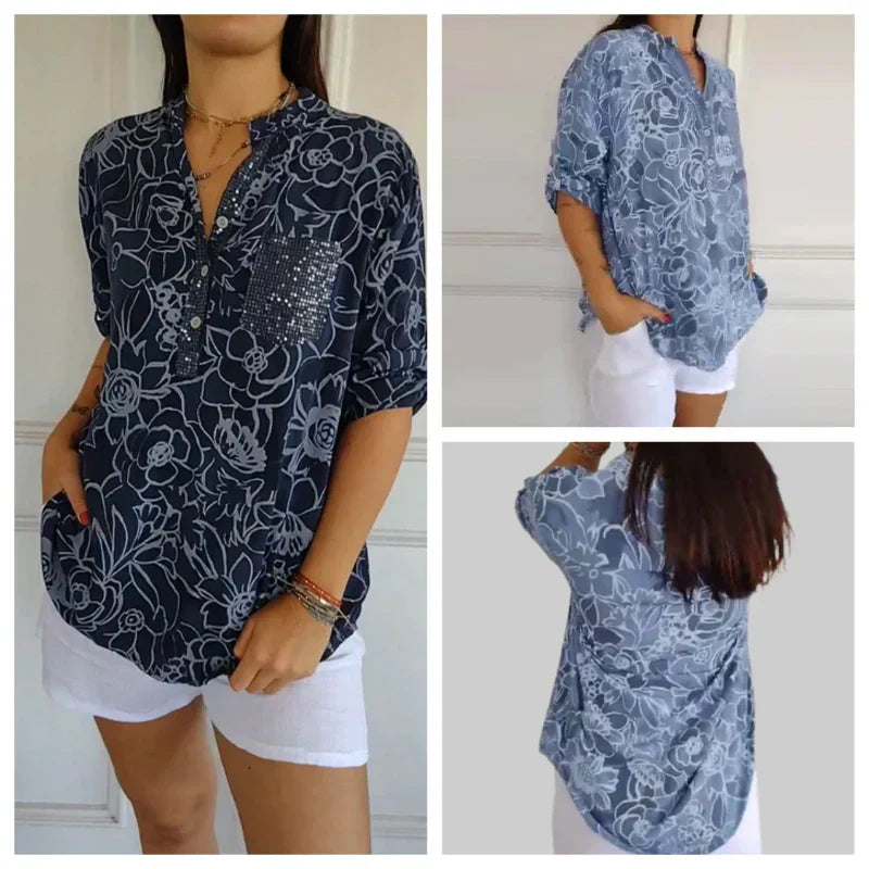 Isabelle - The Lightweight Floral Blouse for Effortless Elegance