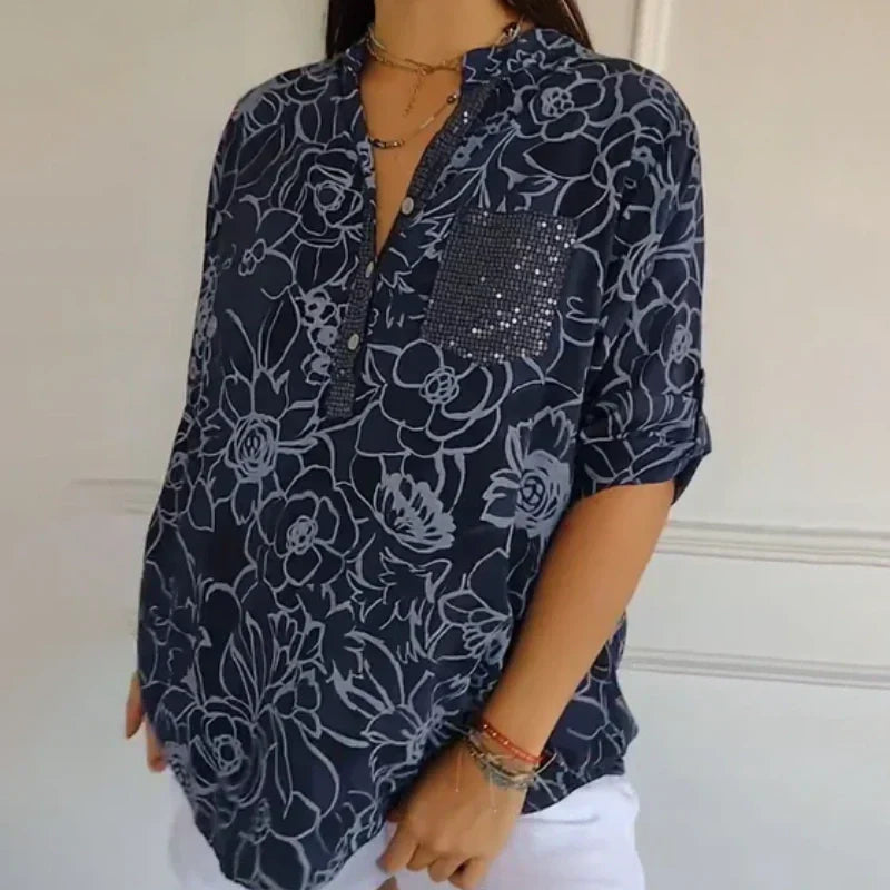 Isabelle - The Lightweight Floral Blouse for Effortless Elegance