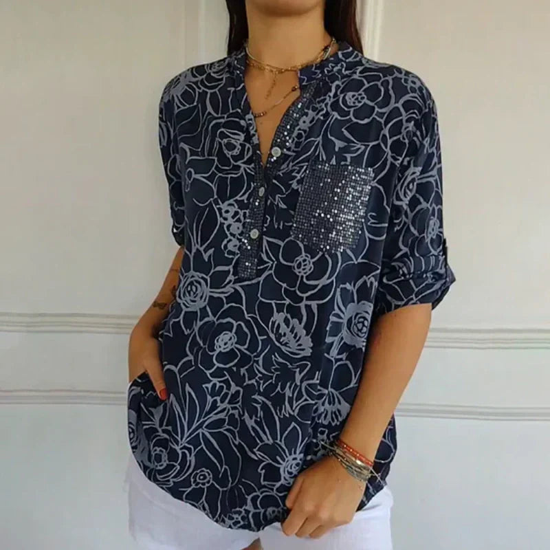 Isabelle - The Lightweight Floral Blouse for Effortless Elegance